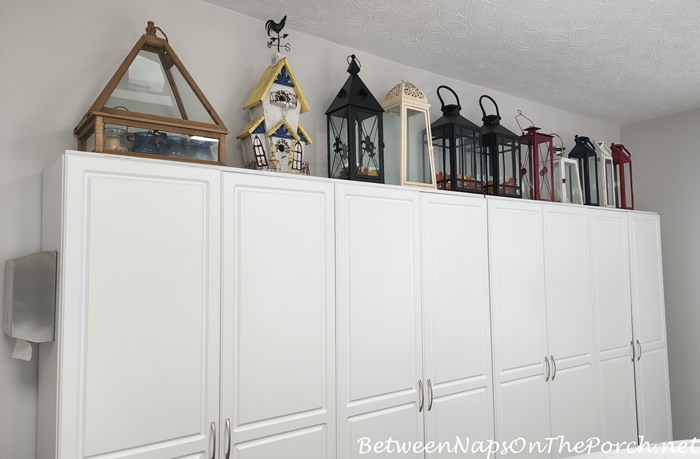 Lanterns Stored Atop Cabinets