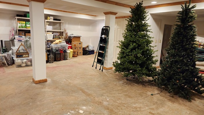 Christmas Storage + A Tour of All Our Basement Storage