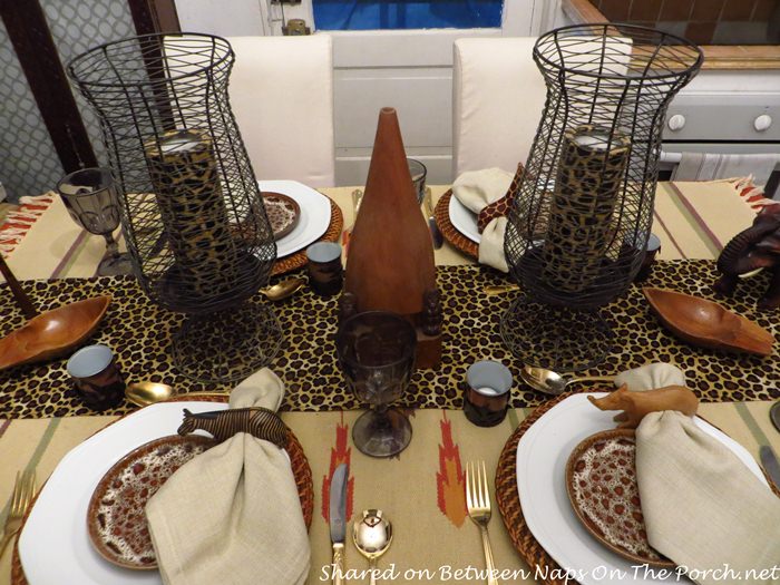 Safari Themed Table in Autumn Colors
