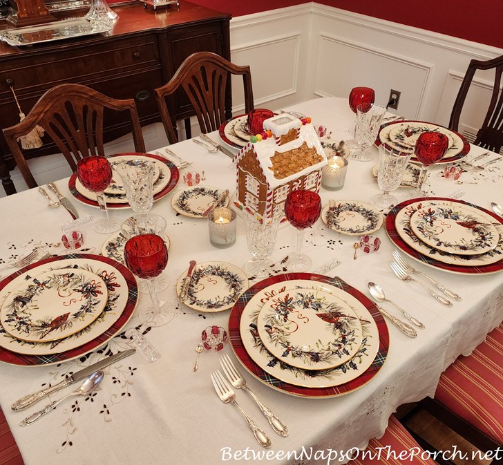 Lenox Winter Greetings in Holiday Christmas Table Setting