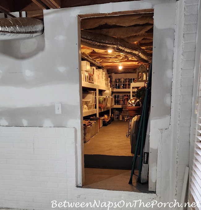 Door into Storage Room, Previous Crawl Space