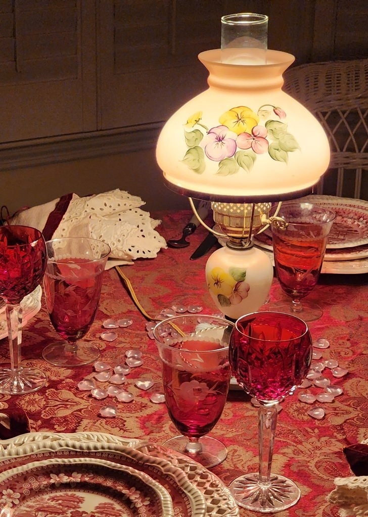 Romantic Valentine's Day Dinner with Spode Copeland Tower