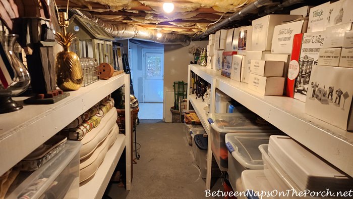 Storage Room Shelving, Crawl Space Conversion