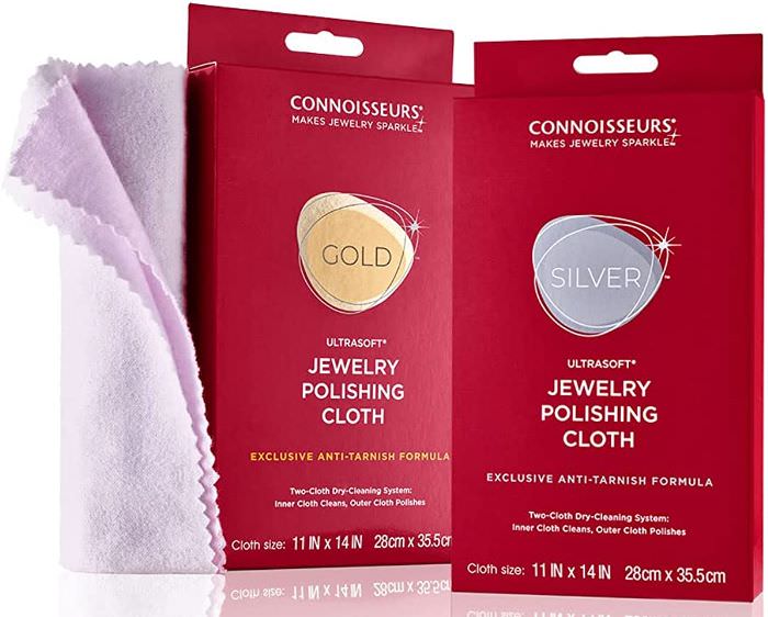 Connoisseurs Jewelers Jewelry Cleaning Cleaner Wipes Two