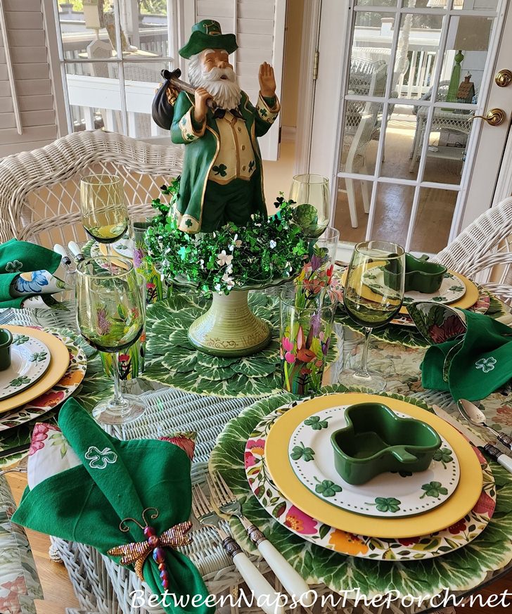 Saint Patrick's Day Tablescape