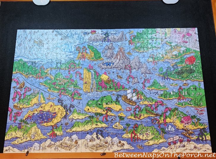 The Happy Isles Jigsaw Puzzle, Magic Puzzle Company, Sebelum Kejutan Selesai