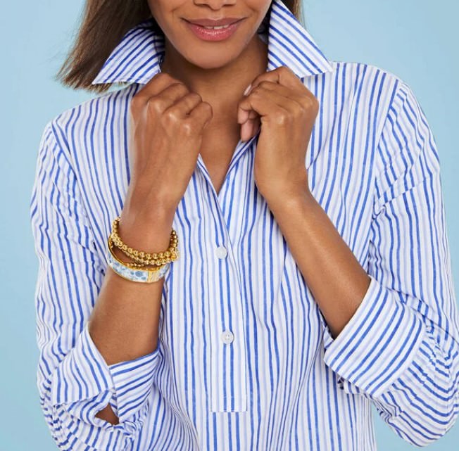 Blue and White Tunic