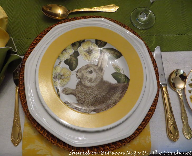Spring Bunny Plates for Easter