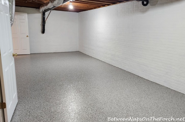 Epoxy Flooring, Unfinished Basement