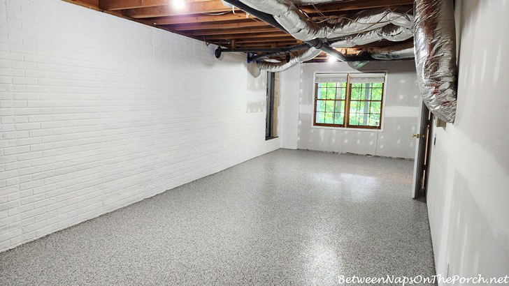 Epoxy Flooring for an Unfinished Basement Storage Room