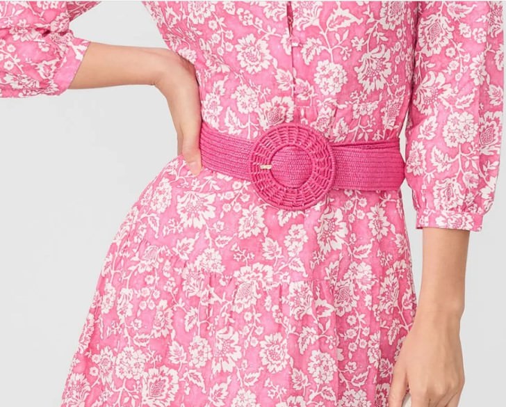 Pink Belt for Pink Cunningham Linen Maxi Dress