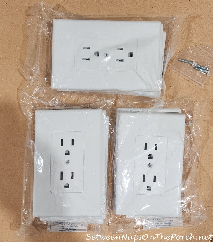 Hide Ugly Tan or Dark Outlets with White Covers, Outlets Still Work Great
