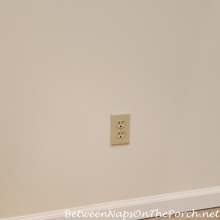 Inexpensive way to change and hide those beige than outlets with pretty white outlets