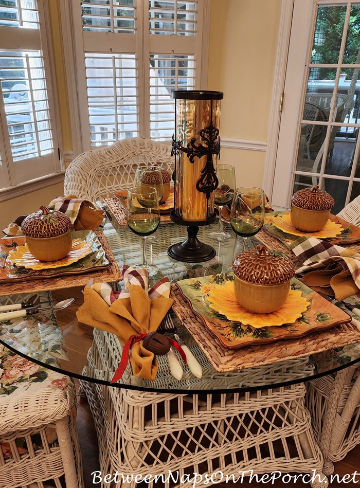 A Late Summer Table Setting–Sunflower Inspired – Between Naps on the Porch