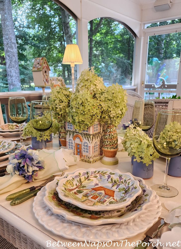 Ma Maison Dinnerware, Features Adorable Cottage and Garden