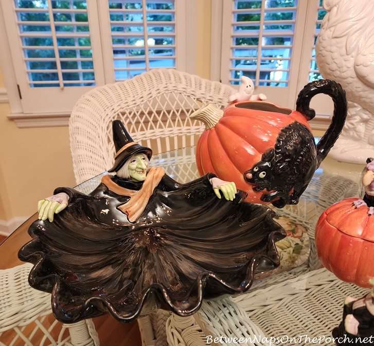 Fitz & Floyd Halloween Witch Serving Dish