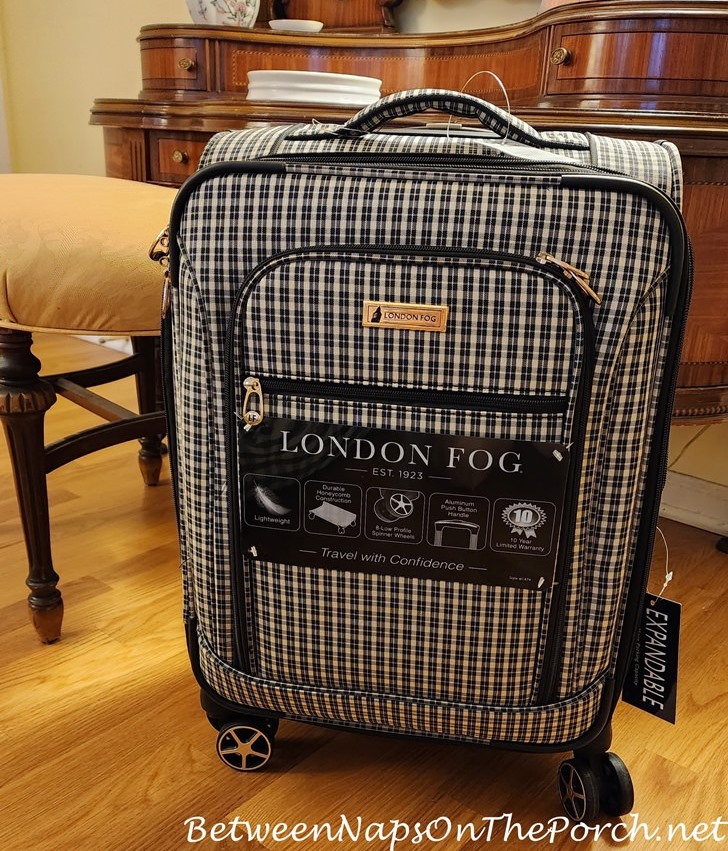 London Fog Plaid Carry-On Bag