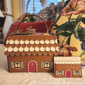 Kate Spade Gingerbread House Handbag and Card Holder