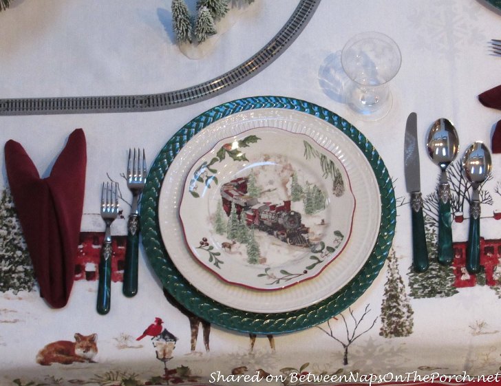 Better Homes and Gardens Heritage Collection, Christmas Train Plates
