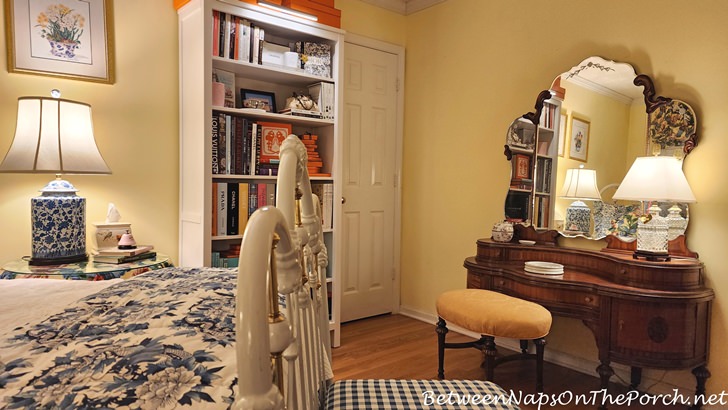 Guest Room Furniture, Antique Dresser and Bookcase