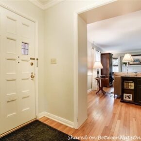 Entry Foyer, Beautiful Wood Door