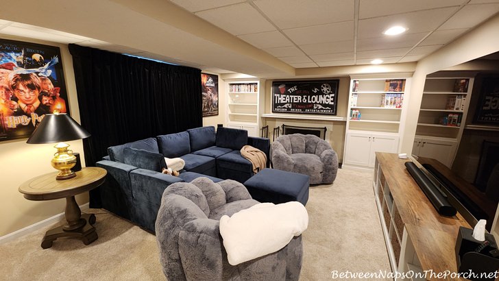 Family-Friendly Home Movie Room