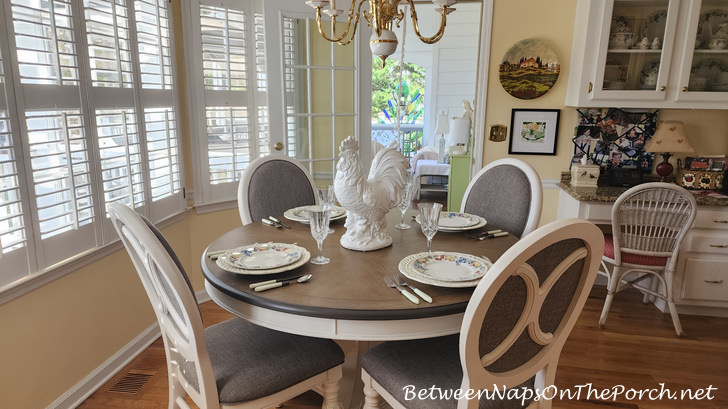 A French Market Style Table and Chairs