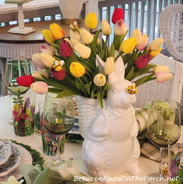 Bunny Tulip Centerpiece