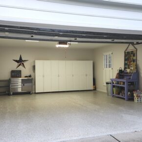 Garage After Ceiling Repainted