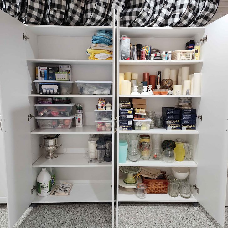 Replaced bowing shelves in SystemBuild Kendall Cabinets