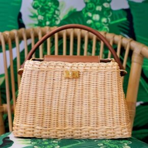 Wicker Bag looks very similar to Louis Vuitton Capucines Wicker Bag