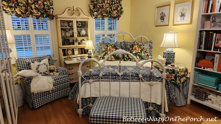 Blue and White Guest Bedroom with Ralph Lauren Tamarind Bedding