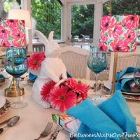 Bunny Centerpiece with Two Baskets