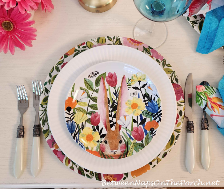 Bunny Salad Plates for Spring