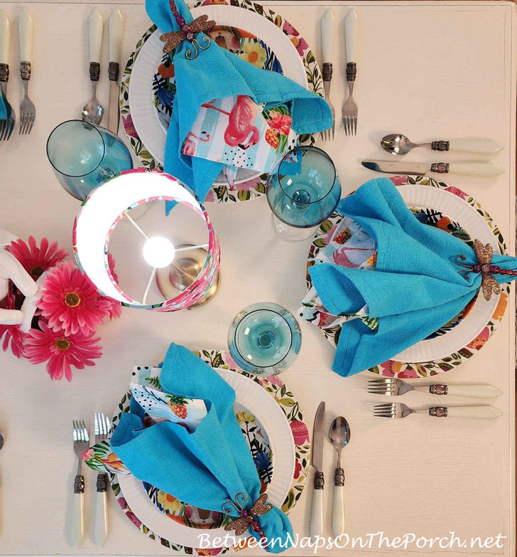 Fun Napkins for a Spring Table