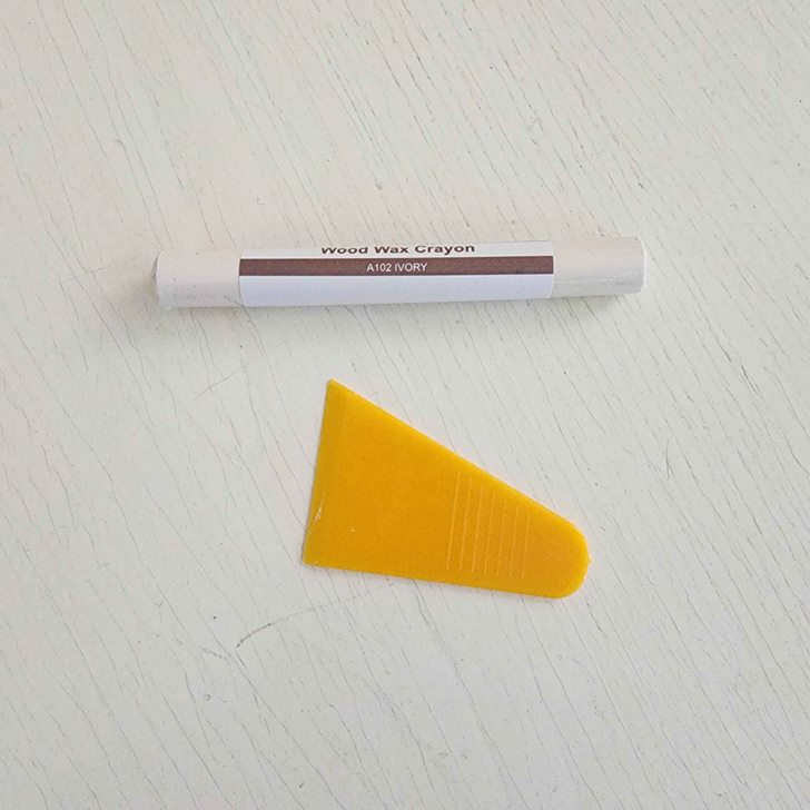 How to repair wood with wood filler crayons