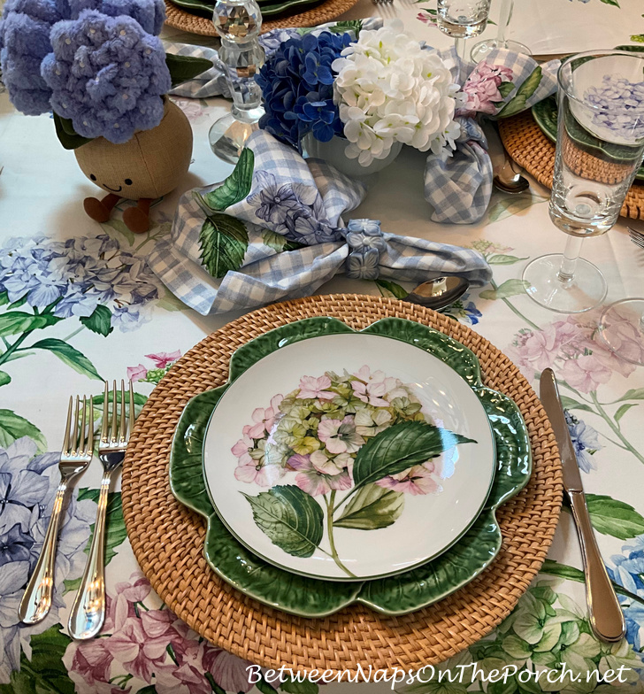 Hydrangea Salad Plate, Beautiful