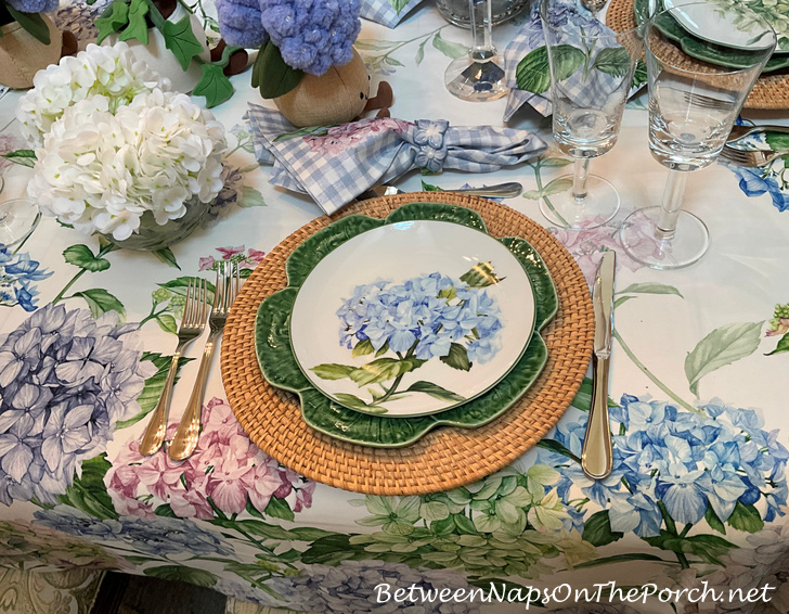 Hydrangea Salad Plate