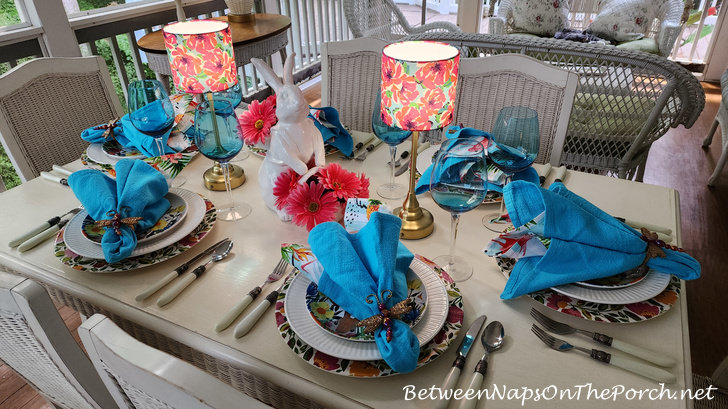 Porch Dining, Rechargeable LED Lamps
