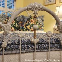 Ralph Lauren Porcelain Tamarind Bedding, Contrasting side of comforter