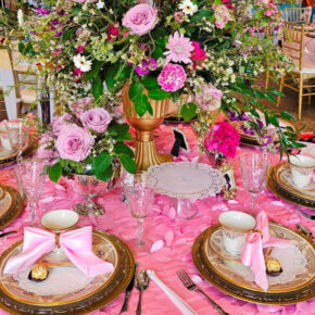 Bridgerton Themed Table, Lady Whistledown