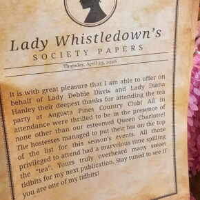 Lady Whistledown Themed TableScape