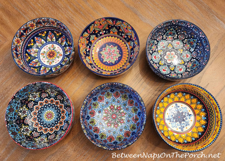 Pretty bowls with beautiful designs