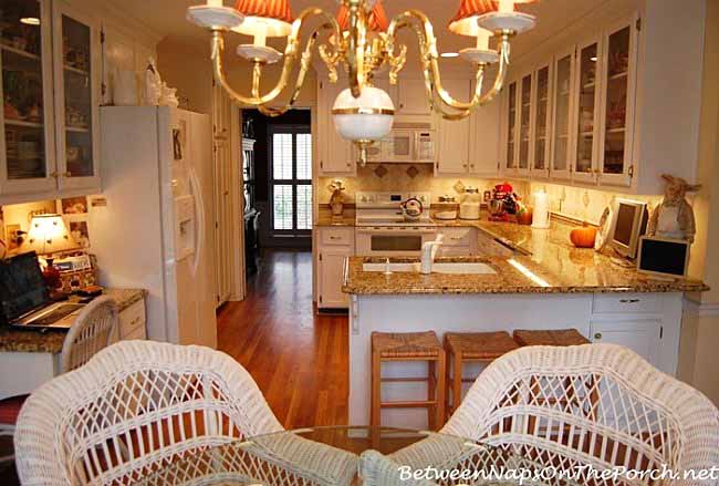 White Kitchen with Granite Countertops