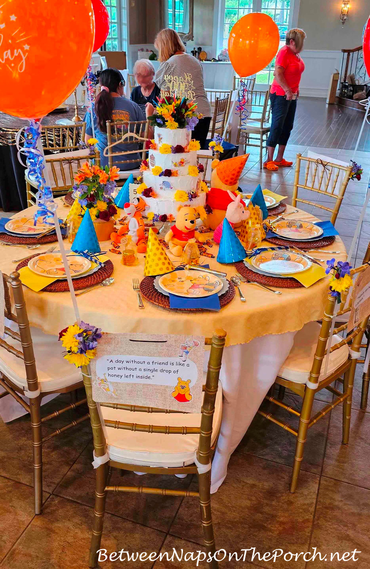 Winnie the Pooh Table Setting, in honor of the Centennial Publication of the Book by A.A. Milne