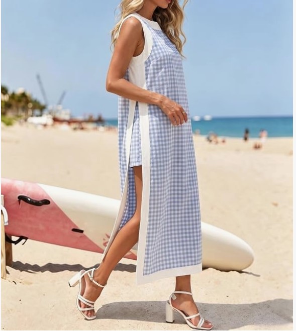 Beautiful Cotton Shorts Set with Long Dress Style Tunic, Perfect for Evenings Out
