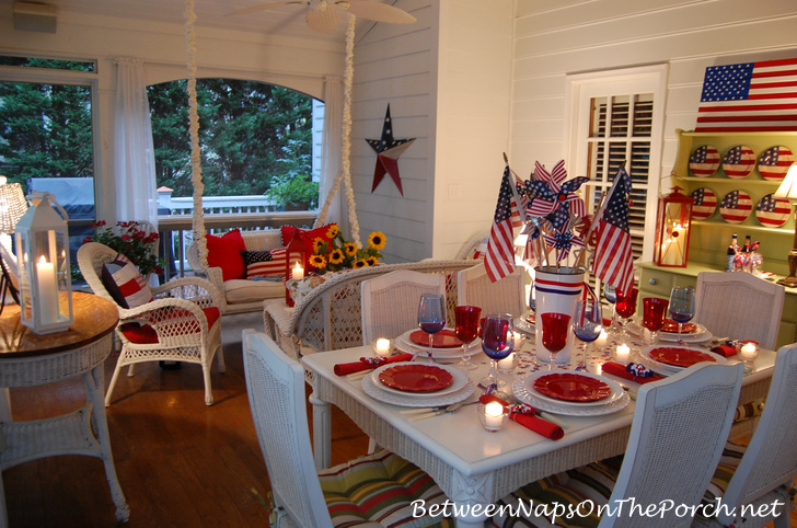 Decorate your porch for the 4th of July, Independence Day
