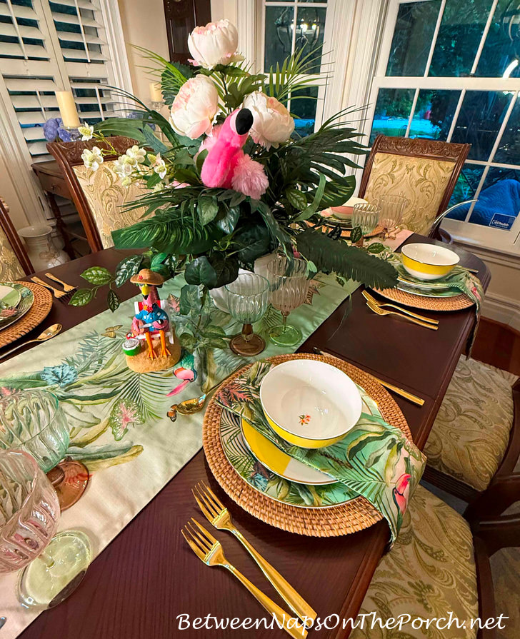 Hawaiian Themed Tablescape