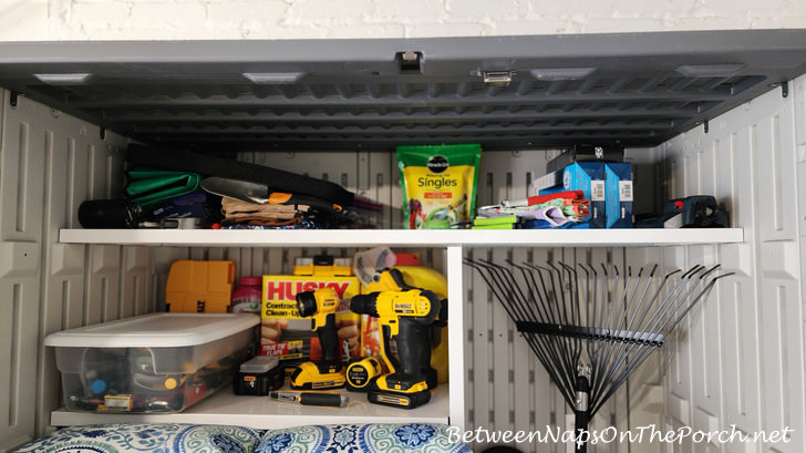 Organize with Storage Cabinet, Great Outside or In Garage