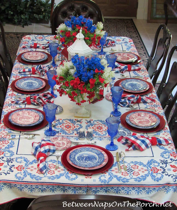 Tablescape Celebrating America's 250th Birthday